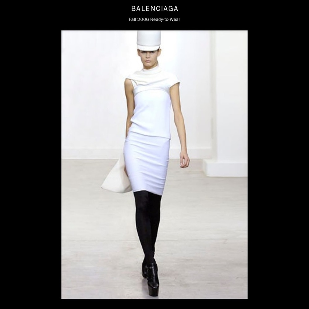 Balenciaga Runway Tan Suede Platform Knee High Boots - Picture 2 of 9
